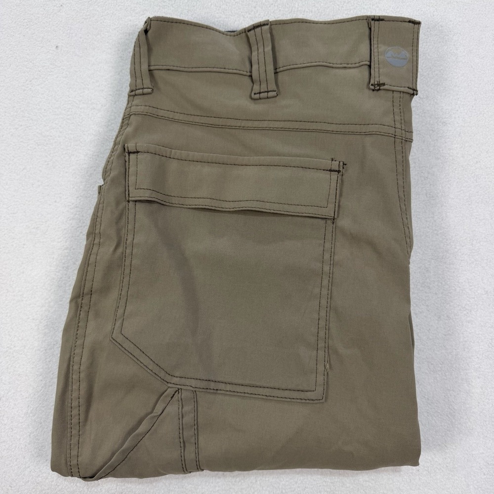 Wrangler Outdoor‎ Series Pants Mens 36x30 Performance Brown Hiking Flex Waist